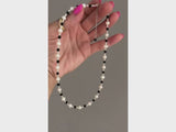 Colier Black&White Pearl Swarovski